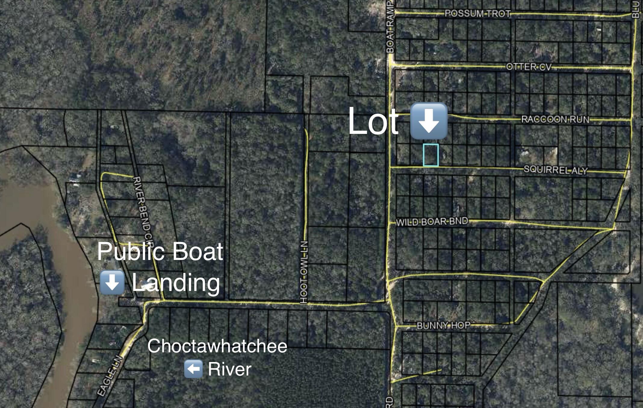 This is your chance to own a little river getaway! This lot is located on the west side of Bonifay, FL off Highway 179, just a few blocks away to the Choctawhatchee River & Boat Ramp Road public boat landing. This is the perfect place to get away and have easy access to as much fishing and river riding as you can possibly handle. Power does run down Squirrel Alley so power access should not be an issue. Additional land available just a few streets up on Possom Trot (MLS # 965254).