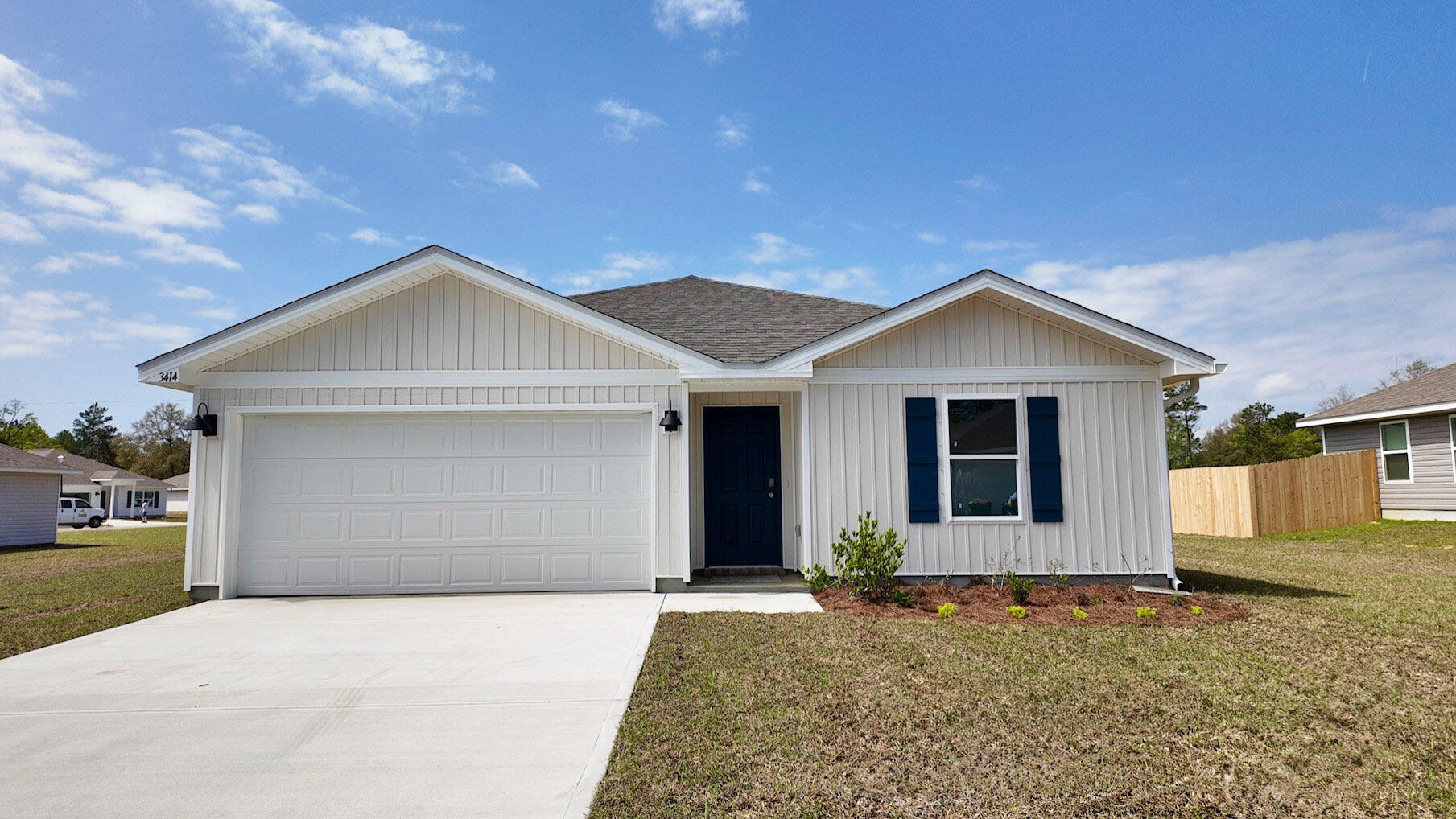 BEAUTIFUL home under construction now. Day's Landing, a fast-growing Crestview area. The popular & lovely Freeport model with its fabulous open design makes for easy, comfortable living & entertaining. Well-designed kitchen features Granite countertops, stainless appliances, smooth-top range, built in microwave, quiet dishwasher, pantry & more. Eye catching wood-look flooring & PLUSH carpet in the bedrooms. The 'Smart Home Connect' System includes a variety of convenient Smart Hm. Devices. Bedroom 1 & adjoining bath offer a lg. walk-in closet, Granite countertops & lg. shower. Nice clean lines for a very attractive curb appeal & an easy drive to the airport, military base, beaches at Ft. Walton - Destin & minutes to the popular 'Blackstone Golf Course.' Beautiful curb appeal.