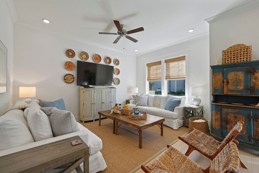 $100,000 PRICE IMPROVEMENT!! THIS IS THE ONE*** GREAT INVESTMENT*** PROMINENCE ON 30A *** 3 BEDS 2.5 BATHS SOUTH OF 30A***RENTAL READY** GOLF CART CONVEYS*** LOCATED BETWEEN SEASIDE AND ALYS BEACH. SEE THIS BEAUTIFUL TOWNHOUSE COMFORTABLY SLEEPS 10 GUESTS, WITH COMFORT BEING THE MAIN OBJECTIVE, ALL MATTRESSES ARE TOP QUALITY SERTA. THERE ARE THREE BEDROOMS: PRIMARY BERDOOM -KING, GUEST - KING, & TRIPLE QUEEN BUNK ROOM.