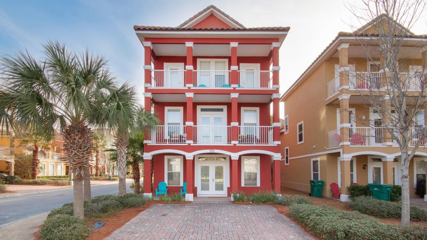 Very popular floorplan in this most lucrative of vacation rental communities, with 6 bedrooms, 3.5 baths, and two separate living areas. Second-floor living area has fridge and wet bar. Newly furnished and decorated just before the 2017 rental season. Only a house away from the tropical lagoon pool, but facing away from the noise for privacy and peaceful evenings on the balconies. This home was just put on the rental market this spring so there is not a full year of rental history to report, but it quickly booked solid for the summer. Other homes with identical floorplans in this community report well over $60,000 gross.