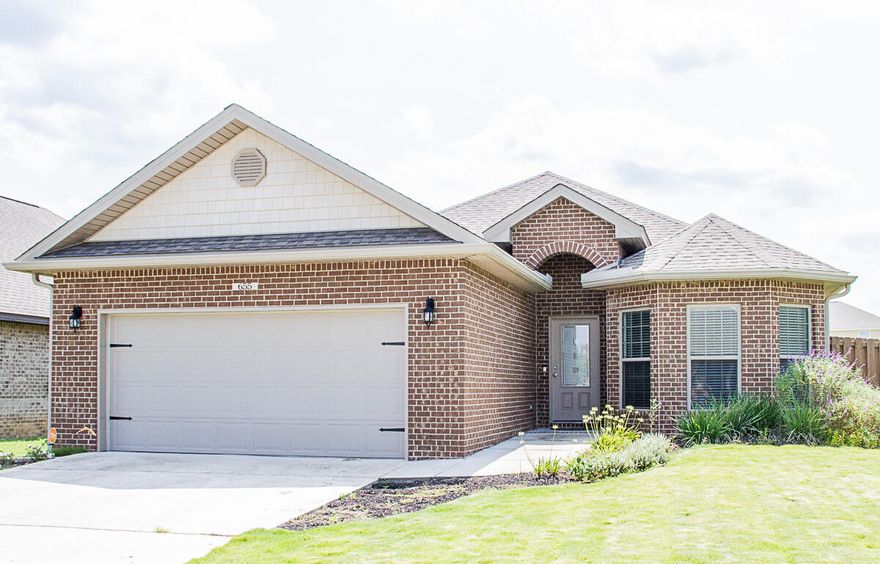 This Stunning all brick home has been updated with numerous upgrades including a sprinkler system & seamless gutters! The community features a pool, walking trails and dog park, plus near schools shopping and a short commute to the nearby bases. This home is light, bright and airy. The open floor plan blends the kitchen, dining and Great Room into one space, The Master Suite is located to the back of the home with an elegant updated bathroom featuring tile shower, soaking tub, and comfort height double sink vanity, and walk in closet. The kitchen features a large walk in pantry, large granite island and subway tile back splash.Make this house your home today!