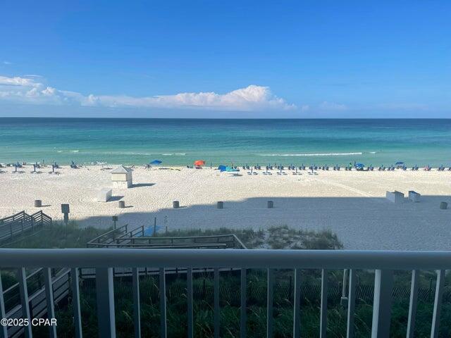 Amazing ''million dollar'' view of the Gulf of America. Beautiful and spacious 1BR/1BA located on lower floor, no need to worry about elevator. Condo has gulf front views from the living room and kitchen. Majestic Beach Resort amenities: 3 outdoor pools, 2 indoor pools, 3 Jacuzzis, large fully equipped work out facility, Theater, Starbucks, Deli, and Beach Store. Pool side bar, tennis courts and steam sauna. All dimensions are approximate.