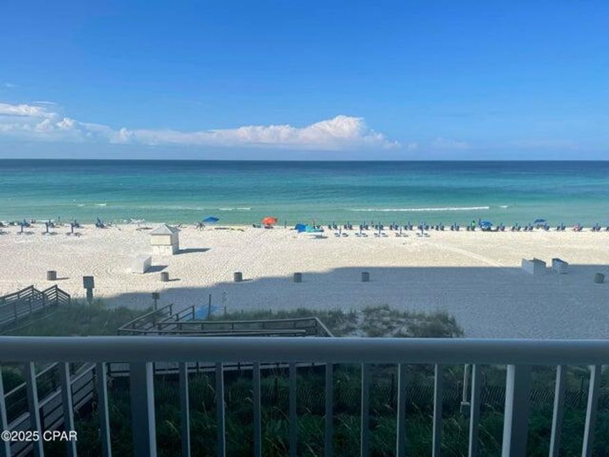 Amazing ''million dollar'' view of the Gulf of America. Beautiful and spacious 1BR/1BA located on lower floor, no need to worry about elevator. Condo has gulf front views from the living room and kitchen. Majestic Beach Resort amenities: 3 outdoor pools, 2 indoor pools, 3 Jacuzzis, large fully equipped work out facility, Theater, Starbucks, Deli, and Beach Store. Pool side bar, tennis courts and steam sauna. All dimensions are approximate.