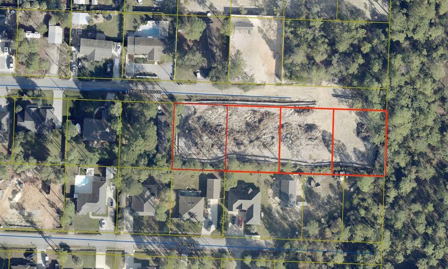 1.07 acre lot on a dead end street, these four lots with no HOA are 97x120 each and have already been separated with the county. These lots are located on a very quiet street and is convenient to shopping,  Sacred Heart Hospital and just minutes away from the Choctawhatchee Bay and the beaches of South Walton. The lots can be purchased separately as well. Seller financing available. Buyer to please perform their own due diligence and verify all information.