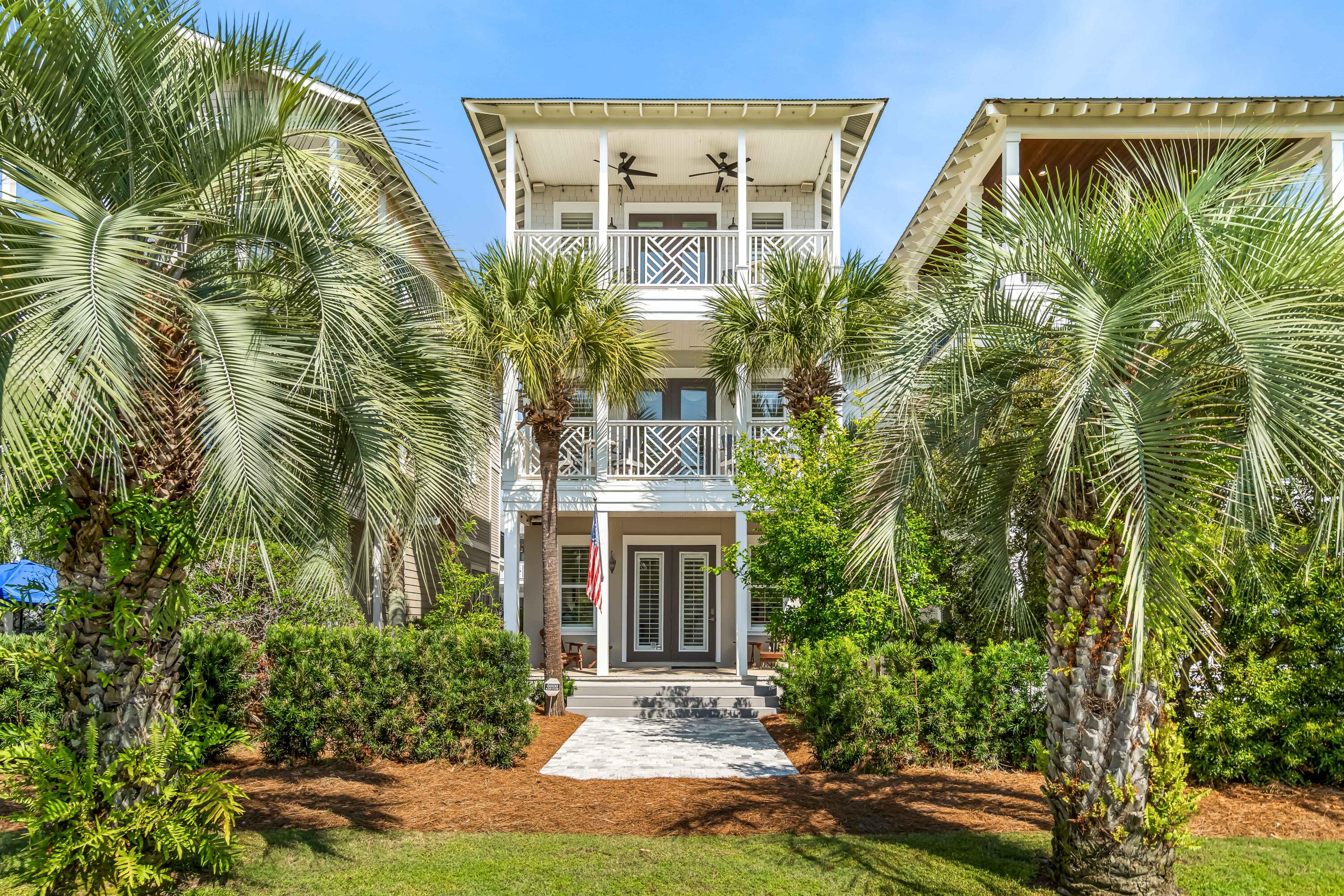 SCENIC HWY 30-A ADDRESS!! FRONT ROW SEACREST BEACH w/ GULF VIEWS!!! So close to the BEACH & steps to the 12,000 sf LAGOON POOL!! RENOVATED home has ATTACHED GARAGE for your BEACH CAR & toys. First floor GUEST SUITE has a MORNING KITCHEN & PRIVATE ENTRY. A pavered porch leads to the BIKE PATH on SCENIC HWY 30-A! 2nd floor OPEN LIVING/DINING/KITCHEN has new French doors opening onto a SUNSET porch for catching GULF BREEZES. Bedroom on this floor has an en-suite bath & wrap-around porch. Third floor has 2 BR w/ en-suite baths. A HUGE MASTER SUITE has a LUXURIOUS BATH w/ jacuzzi & separate shower. Porch w/ gulf views overlooking ALYS rooftops. Short walk or bike ride to the synergy of ROSEMARY or ALYS BEACH shopping & restaurants.EZ to SHUTTLE to the gated BEACH ACCESS