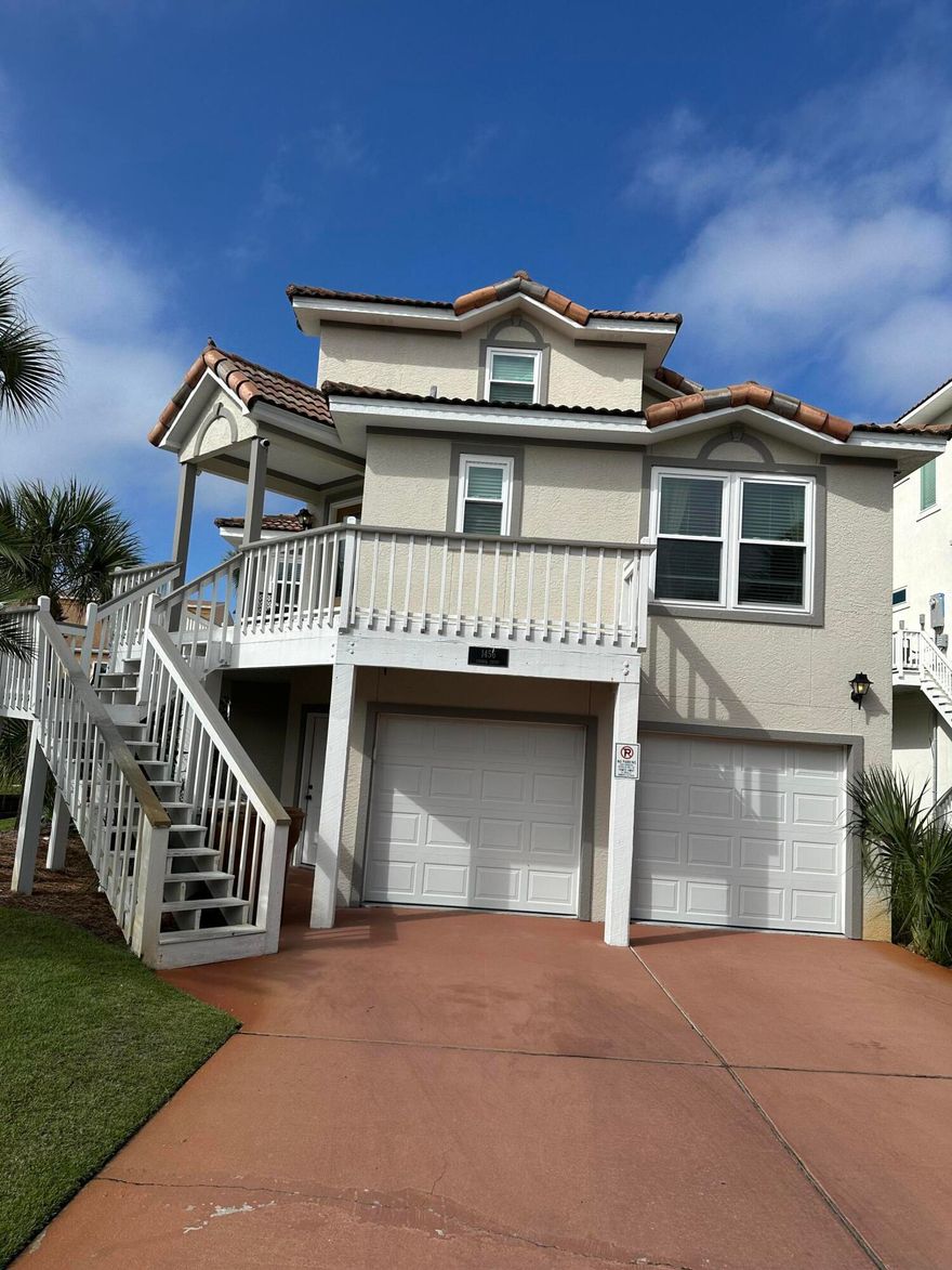 This is the Florida Beach House of your dreams! 350 feet from Gulf of Mexico Beach access, WATERFRONT community!  Water access everywhere including a dedicated walk way to the Santa Rosa Sound!  If the beach is calling you, look no further!  This cozy home features a remodeled kitchen and bathrooms, new flooring, lighting, etc.  Great attention to detail and care were given in the remodel of this home.Just steps away from the warm waters of the Sound and a short walk to restaurants, shops, and of course the sugary-white sand of the Gulf of Mexico. The community pool is also right across the street. This affordable beach home features 3 large bedrooms that each have full bathrooms attached. The wrap around porch is perfect for sitting outside enjoying the breezes.  Downstairs is a porch area for barbecuing and entertaining.  Also a space inside the garage area has been converted for an office/small home gym which is heated and cooled.  