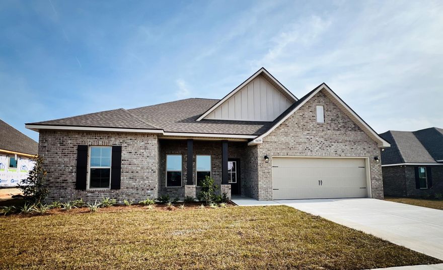 Awesome Builder Rate Incentives!  (Restrictions apply) The COMSTOCK III H in Patriot Ridge community offers a 4 bedroom, 2 full bathroom, open design. Upgrades added (list attached).Features: double vanity, garden tub, separate custom tiled shower, and walk-in closet in the master bath, ceiling fan in living room and master bedroom, kitchen island, recessed can lighting in kitchen, covered porch and patio, crown molding, undermount sinks, framed mirrors, smoke and carbon monoxide detectors, landscaping, architectural 30-year shingles, flood lights, and more!Energy Efficient Features:  electric water heater, a kitchen appliance package with a electric range, vinyl low E MI windows, and more!