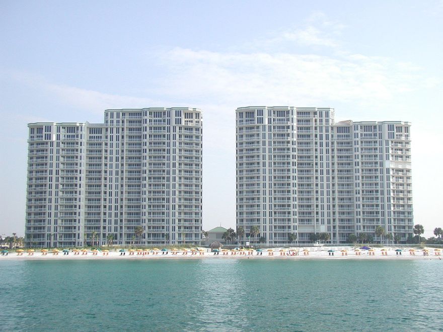 Silver Beach Towers is among the finest communities on the Emerald Coast and this 3 bedroom Condominium on the 4th floor is the ultimate location. step out on your 29 foot long gulf front terrace and you instantly see the emerald green water and sugar white sand that Destin has become famous for. enjoy the beach view from the Great Room, Kitchen and Master Bedroom. Silver Beach boasts 9' ceilings and 8' sliding glass doors and 2 high speed climate controlled elevators servicing 3 condominiums per floor. parking is in your deeded parking spot in the covered parking garage and you get a lockable storage cage in a climate controlled storage room. 2 beach front swimming pools and hot tubs add more convenience and opportunities for relaxation to your beach living experience. upgrades includ
