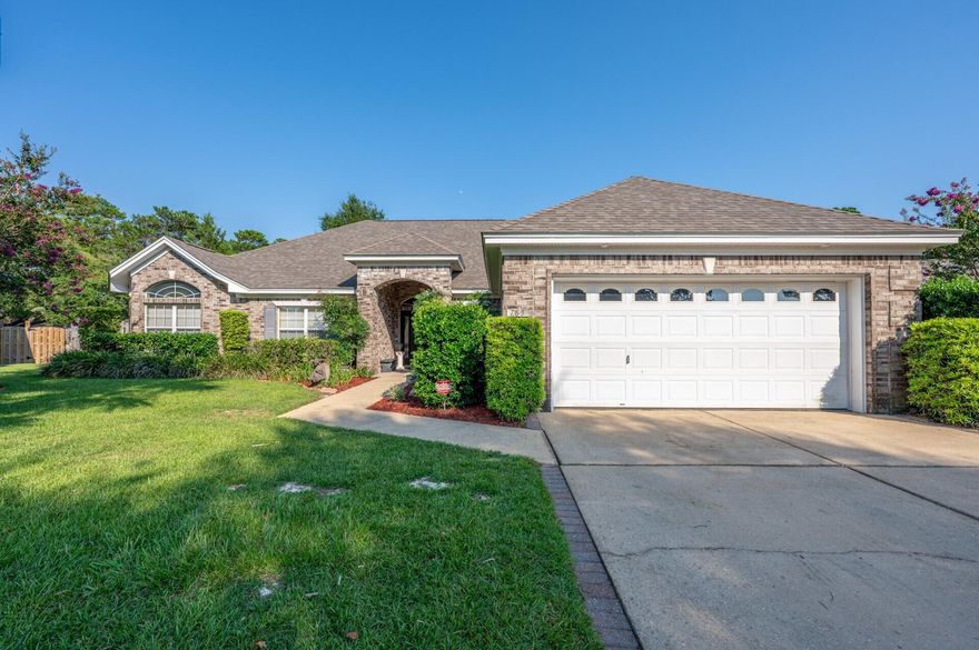Welcome to 785 Barley Port Lane in Fort Walton Beach, Florida! This exquisite property offers a delightful blend of comfort and style. With only one owner, this well-maintained home presents a pristine living experience. The roof and water heater were both updated in 2018, ensuring peace of mind for years to come.Located in the highly desirable gated community of Bridgeport Colony, residents enjoy an enhanced sense of security and tranquility. Take advantage of the community pool, perfect for relaxing or hosting gatherings. The exterior of this residence showcases timeless elegance with its all-brick construction. Inside, you'll discover custom double trey ceilings in the master bedroom, adding a touch of sophistication to your personal sanctuary. The home also features trey ceilings throughout, creating an atmosphere of spaciousness and style.

Step onto the bamboo hardwood floors that grace the living spaces, exuding natural beauty and durability. The property is wired for surround sound, allowing you to immerse yourself in a cinematic experience from the comfort of your own home. Recessed lighting adds a modern touch, highlighting the architectural details and creating a warm ambiance.

Indulge in relaxation in the master bathroom, complete with a garden tub for luxurious soaking and a separate shower for added convenience. The breakfast nook is the perfect spot to start your day with a cup of coffee or enjoy casual meals.

Stay cozy during the cooler months with the gas fireplace, providing both warmth and a cozy focal point for the living area. Ceiling fans are thoughtfully placed throughout the home, ensuring comfort and energy efficiency.

Convenience is at your doorstep, with close proximity to Lowes, Walmart, Sam's Club, and the Hurlburt and Eglin Air Force bases. Embrace a lifestyle of comfort, elegance, and convenience at 785 Barley Port Lane.
