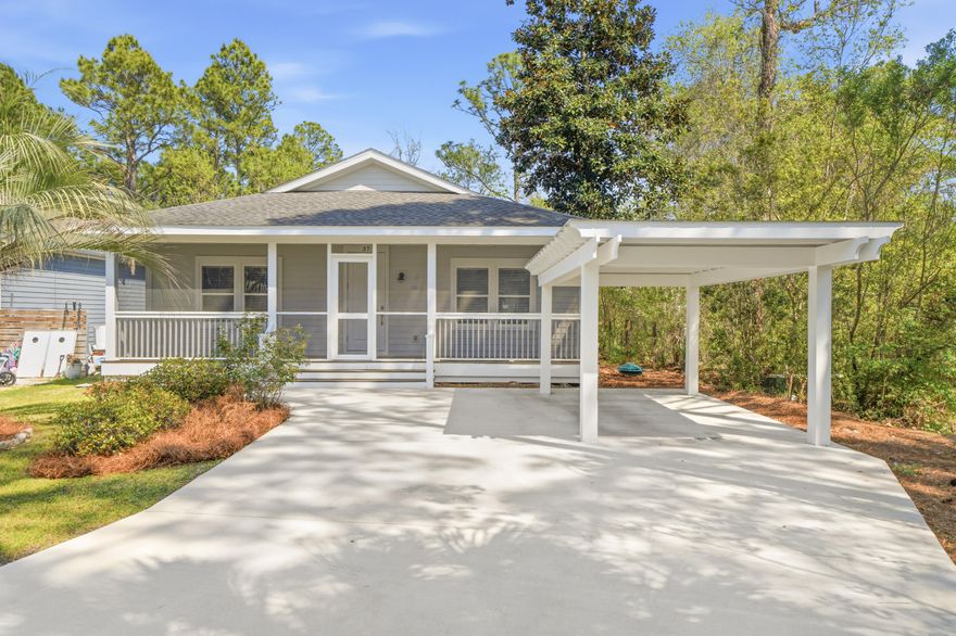 Welcome to 37 S 4th Street! A 2 bedroom, 2 bathroom home with no HOA, offering a level of flexibility that's getting harder to find. Just a short drive to Gulf Place and Ed Walline Beach Access, you're close to some of the best beaches, restaurants, and local spots along 30A while still tucked away in a more laid-back setting.Start your mornings sipping your coffee on the screened-in front porch, then step inside to a thoughtfully updated interior featuring brand new hardwood flooring, new carpet, and shiplap details throughout that bring in a clean, coastal feel. The fully fenced backyard offers both privacy and space to enjoy, whether you're hosting or just unwinding at home.With no HOA restrictions, this property gives you the flexibility to use it how you want. Whether that's a full-time residence, second home, or a short-term rental investment. Located just minutes from Cessna Landing boat ramp, you also have easy access to the bay, adding to the overall lifestyle this home offers. Reach out today to schedule a showing!