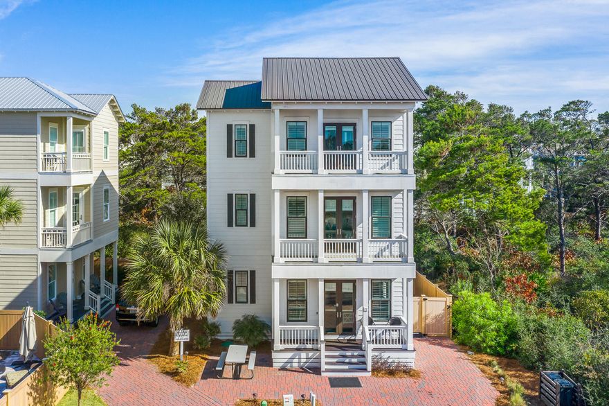 Close to the beach, gulf views, and no HOA! Located near Ed Walline public beach access, Gulf Place and many other shops and restaurants, this house is a great second home or rental. Graced with quartz countertops and wainscoting throughout, this home is extremely well constructed with several high-end finishes! The first floor features an open floor plan with kitchen, dining and living area. Completing the first floor is a half bath and laundry room. The second floor has a bunk area, master bedroom with a private balcony and an ensuite bathroom with a huge walk-in closet. The third floor features 2 bedrooms and a Jack and Jill bathroom.