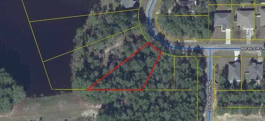 This beautiful property is a must see and would be perfect for your dream house right by the Lake. The lot is sitting in zone x and at almost a half acre it gives you the opportunity to make this lot your dream home. Located in Magnolia Lake Subdivision with low HOA fees and conveniently located close to town. This lot has the possibility's to build a two story and home that could allow for lake views. All lot dimensions were taken from the Walton county property appraisers website and buyers should verify all dimensions and acreage.