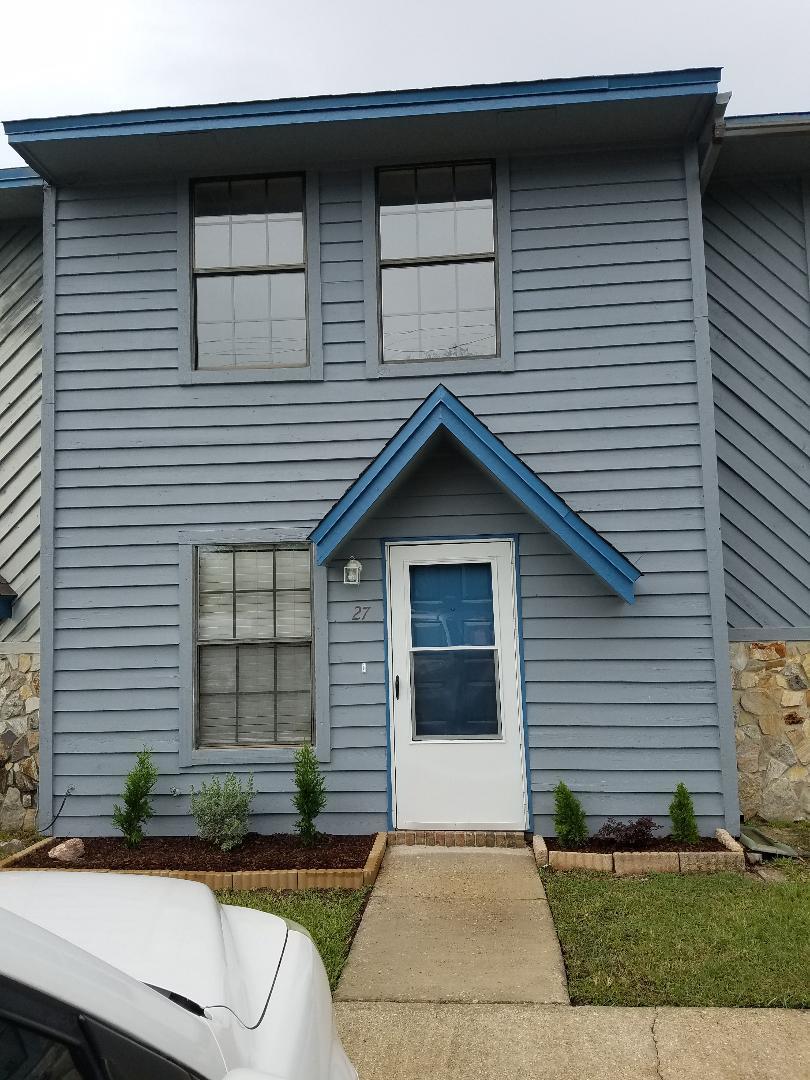MOVE IN READY! Why Rent? You can own this for less than the rent payment. New Interior & Exterior Paint! New exterior lights. New flooring, new fixtures. New bath vanities & toilets w/ quiet close toilet seats. Pretty eat-in Kitchen with plenty of cabinets that have been refinished. New countertop, new sink/faucet. New dishwasher and recessed lighting. French doors lead you to your covered patio. Inside utility room. Lots of closet space. Two Patios to relax on. Master bedroom with walk-in closet and Private Balcony. Swim in the sparkling pool. Or have a picnic in the gazebo area. Great FWB location. Close & convenient to both bases, college, hospital, restaurants & shopping. Perfect for your first home. Please have your offer accompanied by your loan approval letter. Thanks!
