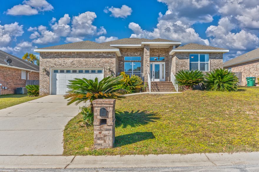 Beautiful freshly painted and newly carpeted 4 bedroom 2 bath home ready for you and your family just in time for the holidays. Brand new HVAC system was just installed as well. Located in the center of Crestview providing easy commute to all the local bases, shopping centers, and much much more. Spacious living room is open to the kitchen which boasts ample cabinet and granite counter space to meet all your cooking needs. There is even a formal dining room to host just in time for the holidays. The huge master is perfect to handle all your furniture along with a master bath suite including dual vanities, jet tub and massive walk in shower. The large fully fenced in backyard is great for the kids and family dog to run around play in with peace of mind. Schedule your showing today!!!