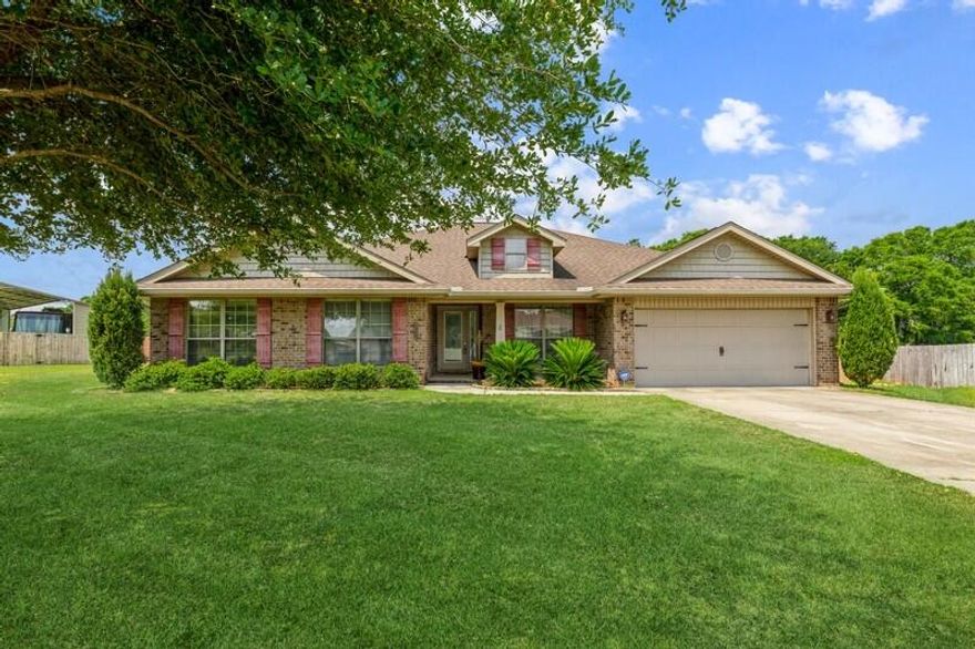 You don't want to miss out on the opportunity to purchase this four bedroom, two and one half bath home in the residential community of Silver Creek Estates. Upon entry, you will find ten foot ceilings in the entry way, cathedral ceiling in the living room, and unique design accents including plant ledges. The primary suite is spacious and impressive with its tray ceilings. Accompanying en-suite includes a walk-in shower with glass door, garden tub, double vanity with granite countertops and TWO separate walk-in closets. There is plenty of room to entertain in the open concept living/kitchen area and large backyard. The backyard is fully fenced and has an outdoor shed, in-ground pool, fire-pit area, concrete RV pad, and more!