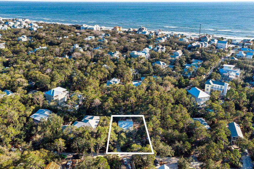 Recently renovated and tucked in the heart of Old Seagrove, this quaint coastal cottage offers many possibilities. Located on a 91' x 110' homesite, there is ample room to expand the home, add a swimming pool and add a carriage. Open concept living areas are spacious and airy with high ceilings with shiplap accents, a neutral palette, and beautiful wood plank flooring. A perfect beach getaway, this serene retreat features three bedrooms and a bonus room currently being utilized as an office (but could be converted to a 4th bedroom and 3rd full bath). Seller installed a new roof, HVAC system, custom fencing and washer/dryer after purchase.A Seagrove beach access is located at the end of Dogwood Street and Seaside is just steps away!