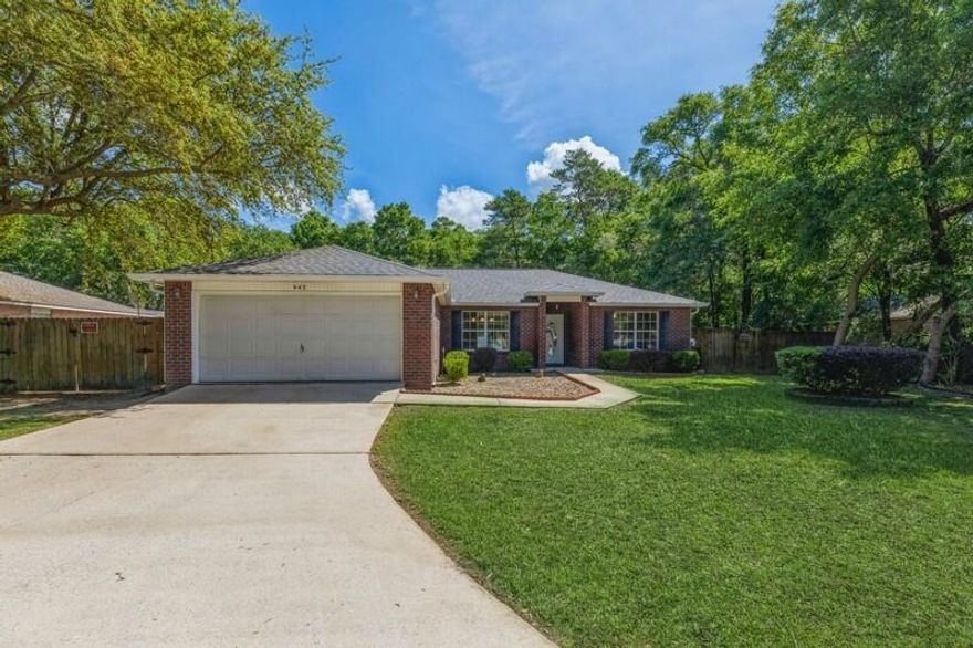 Welcome to the beautiful waterfront community of Waterview Cove. You will love all that this updated 3 bed 2 bath creek front home with detached bonus room and workshop has to offer! The home has several new updates to include NEW roof in April 2022, Newer AC, New paint, New LVP flooring, New hardware and some fans, and more... The all brick wood burning fireplace adds warmth and beauty. The spacious kitchen offers lots of counters and cabinet, island and pantry for those who love to cook.  Enjoy your meals in the formal dining room or the dining area just off the kitchen. The spacious master has its own master bathroom with double vanity, dual walk-in closets, linen closet, and tub/shower. Two additional bedrooms are situated on the other side of the home with another full bath. The indoor laundry room is located just off the 2 car garage and comes your own front load washer and dryer. Perhaps one of the most special parts of the property is the HUGE recreational/bonus room w/ separate detached workshop that are BOTH heated and cooled. The building has hardie siding and a metal roof and is the perfect space for entertaining, home schooling, and more! The spacious lot is over half an acre of land that sit on 120 feet of creel that leads to the Bayou just around the corner! From mature trees, to gutters, to irrigation with well, this yard has it all. Don't miss out on this very special property. Schedule you showing before its gone today!