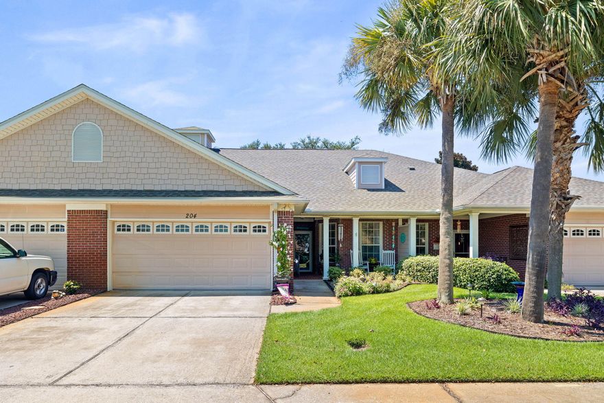 Welcome to 204 Diamond Cove!  This charming 3bedroom/2bath, single level townhome is a must see.  Recent renovations include, but are not limited to, tile backsplash in kitchen, painted cabinets, new plumbing fixtures in each bathroom, including freestanding tub in master bath, new flooring throughout living area, new HVAC unit in 2020, New roof, dishwasher and disposer in 2023. The master suite features a large walk-in closet, bathroom with dual vanities, freestanding tub and walk-in shower.  Cozy front and rear covered porches are additional perks to enjoy the outdoors out of the sun!  A spacious two car garage with ample space for additional guests to park in driveway.  Community pool is a short walk away.