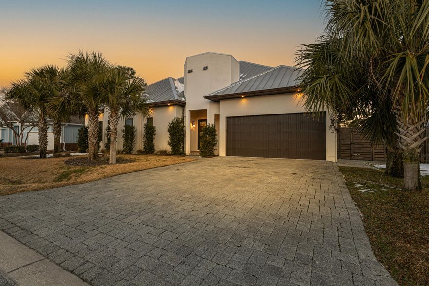Welcome to this stunning custom home in the highly desired gated Cypress Breeze Plantation Community, just off the iconic 30A. Nestled against a serene tree-lined preserve, this one-story, open-concept home offers privacy, luxury, and convenience. Featuring 12 and 16 foot cathedral ceilings, large windows, and exquisite craftsmanship, the bright living and dining areas are perfect for entertaining. The chef-inspired kitchen flows seamlessly into the grand living spaces and generously sized bedrooms plus office space. The stunning beaches of the Gulf are just minutes away, as well as shopping, dining, and entertainment options including Shunk Gulley and Gulf Place Town Center. Whether a second home, vacation rental, or full-time residence, this home offers the ultimate 30A lifestyle.
