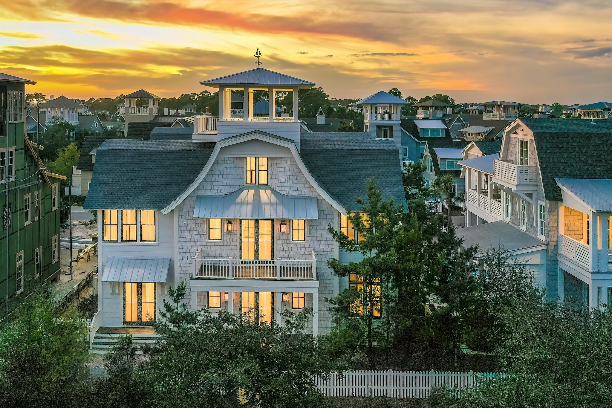 With park & Gulf views, this masterfully crafted estate-sized residence is truly one-of-a-kind and set atop a ''founders' lot'' in picturesque WaterSound Beach. Newly completed, this home blends timeless, traditional design with modern finishes, comfortable spaces with seamless indoor/outdoor living, privacy and the most incredible vistas.The pinnacle of WaterSound Beach, the opulent estate is set at the edge of the expansive green space and steps from the Coastal Dune walkovers to the private beaches. This property offers serenity and privacy, but only minutes to shopping, dining in Rosemary Beach & Seaside, and a short drive to Northwest Florida Beaches International Airport.