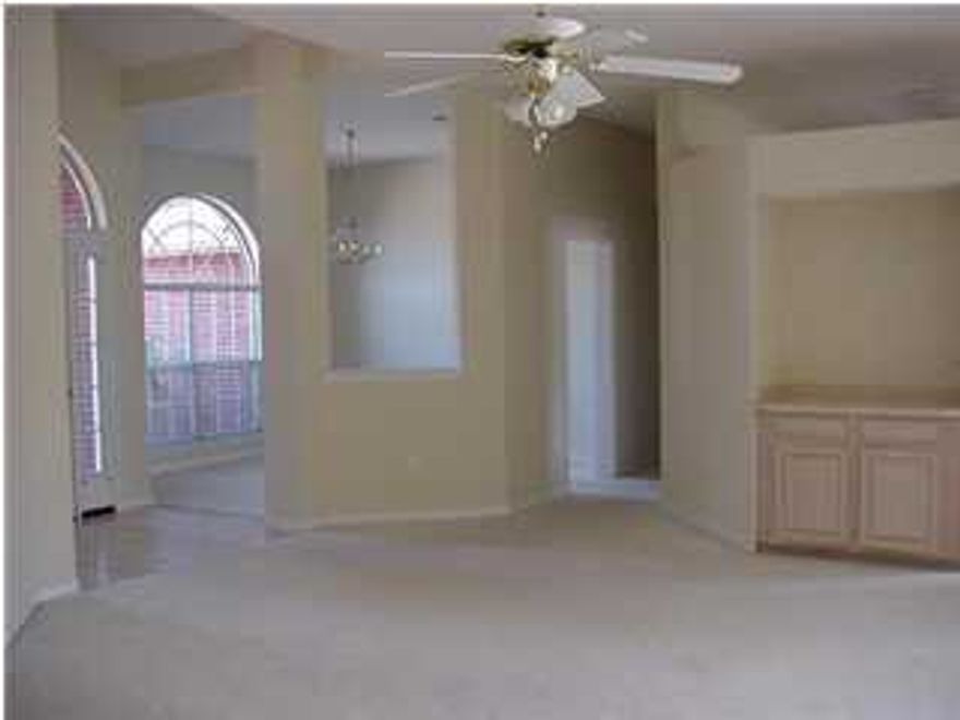 This home sits on a corner lot. The master bath has his and hers walk in closets while the additional bedrooms have spacious closets. There are blinds throughout the house. This home has a double sided fireplace that heats the great room and the living room. Very spacious backyard. 2 car garage. Tenants will have full access to the Recreation facility. This includes a family pool, lap pool, kiddie, pool, gym, lockers, tennis courts, playground, game room etc.
