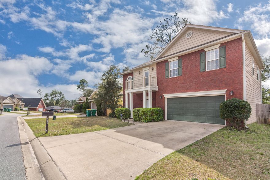 South of I-10! Spacious 4 bedroom, 2.5 bath home located in Duggan Pond is ready for you! This beauty offers a formal dining area, breakfast nook, breakfast island and large kitchen with pantry, granite counter tops, and tile floors. Upstairs, a loft area, perfect for reading or kids playing! Master suite offers room to relax featuring separate shower, garden tub and double vanity with granite top. Bedrooms boast walk in closets and Jack & Jill bathroom for convenience. Deck and fenced yard for plenty of outdoor entertaining! Call for an appointment today! Washer, Dryer and irrigation convey ''as is''