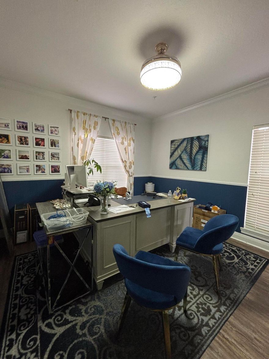 Fantastic office suite located in thriving Downtown of Fort Walton Beach. The unit consists of a reception area, two individual offices, one bathroom, a break room/ copy area, and two closets.
