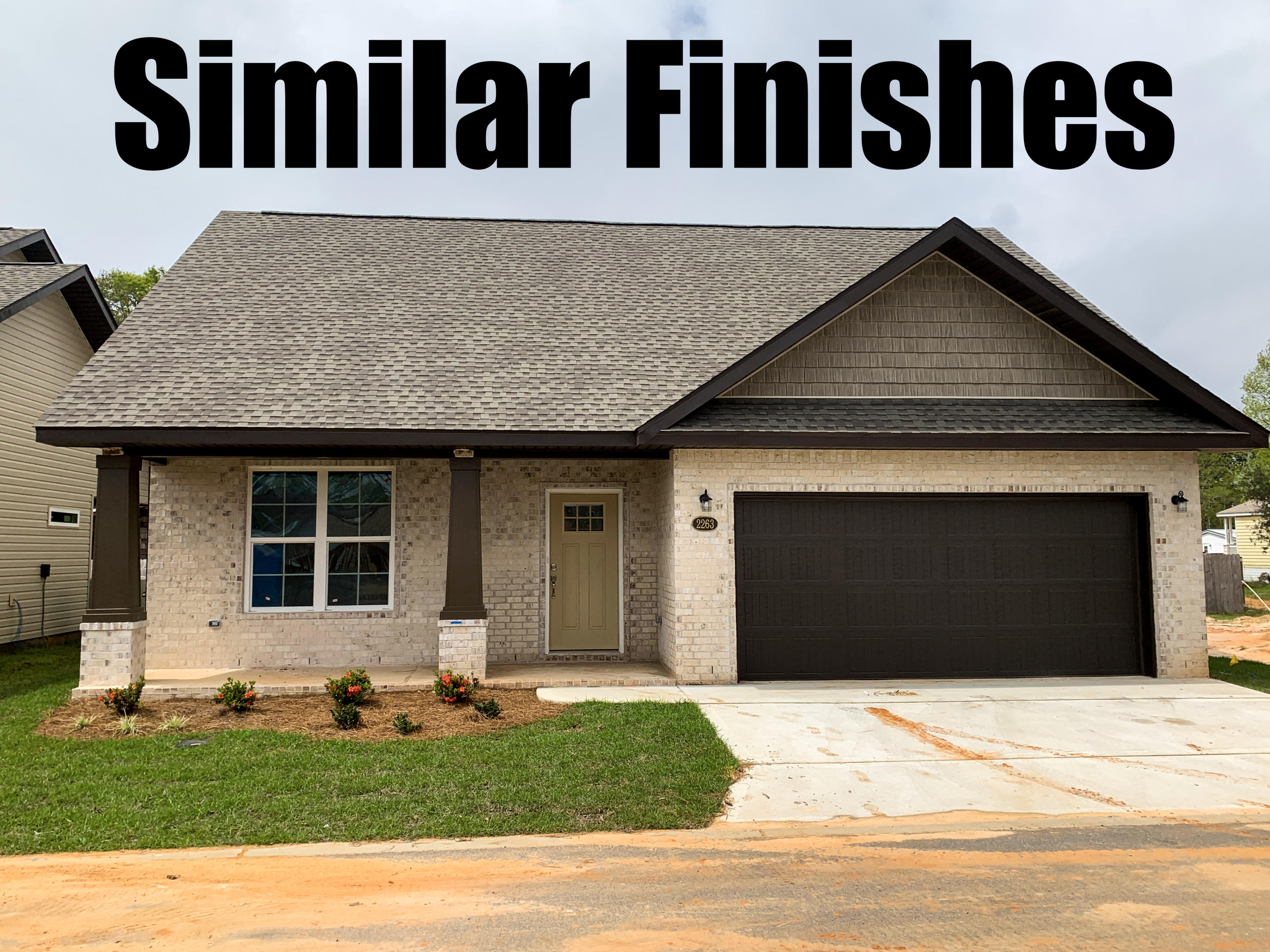 NEW CRAFTSMAN Custom Built Home in EAST NAVARRE~ near construction complete and ready for your Spring move in ~Great Location with easy access to Navarre Beach ,local stores & Hwy 98 to Hurlburt Field AFB.This Stunning Robbins Builders Home offers trend setting Features~Greeted by a walk in foyer sweeping through to your open floor plan~Large kitchen enjoying all wood white Shaker cabinets with crown molding, beautiful GRANITE counter tops~Under mount sink~S/S appliances~Center Island or breakfast bar ,offering plenty of work area & open flow to the dining area and large family room.Gorgeous luxury vinyl plank flooring throughout. Master bedroom is a great size with & Large Master bathroom offering ~ oversized TILED walk-in shower ~Granite vanities with rectangular under mount sinks ~ picture frame mirrors and walk in closet. Additional bedrooms with ceiling fans and full bathroom .Home also offers a first-floor half bath for convenience. Welcoming long covered front porch and fully fenced back yard ~Hurricane protection for windows and dimensional shingle roof for lower insurance premium. Upgrades throughout include bullnose corners, orange peel ceilings, recessed lighting, deluxe lighting package, garage door remotes, fenced back yard~ to name a few....Call today for further information.........Please note pictures are of a similar completed home so front elevation finishes and colors may vary.