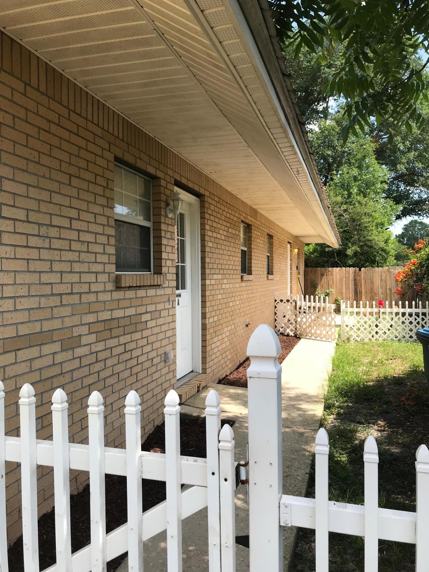 Investors Special in a great LOCATION!!! This duplex is located south of I-10 and has become a sought after location because of its distance to 3 military installations. Both units have been completely updated with vinyl plank floors, new ceiling fans throughout, new counter tops and fresh paint! It's ready for your next tenant. Unit A is a 2 bedroom 1 bathroom and Unit B has 3 bedrooms 2 full bathrooms and a large attic space that can be utilized as an office or for storage. The Master bathroom in Unit B has a large garden tub and updated vanity. Externally, the detached garage is complete with a workshop and plenty of space for 1 car.