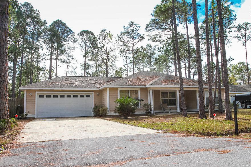 Great opportunity if you are looking for a first home, second home or investment property. Very close to beach access; Scenic 30A; Sandestin Resort; schools, medical attention, shopping, entertainment, etc. Make a point of seeing this property. Open living and dining area; split floor plan; nice lot and fenced back yard. New carpet in bedrooms and new tile being installed in living, dining, kitchen, hall and laundry week of Janaury 8, 2018. Seller Providing American Home Shield, Shield Plus, Home Warranty at Closing. Buyer to verify all information.