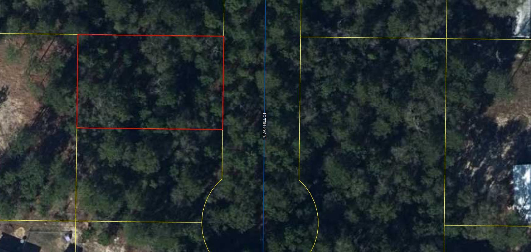 Nice lot just 1 block off of Hwy 90 West. The street, Cedar Hill Court was never opened by Walton County Commissioners for District 3 when subdivision was developed.......that will be the Buyer's responsibility to survey and clear. There are also 4 other lots for sale on the East side of Cedar Hill Court that have been surveyed and are also listed, MLS # 916930. Click under documents for a picture of the plat.