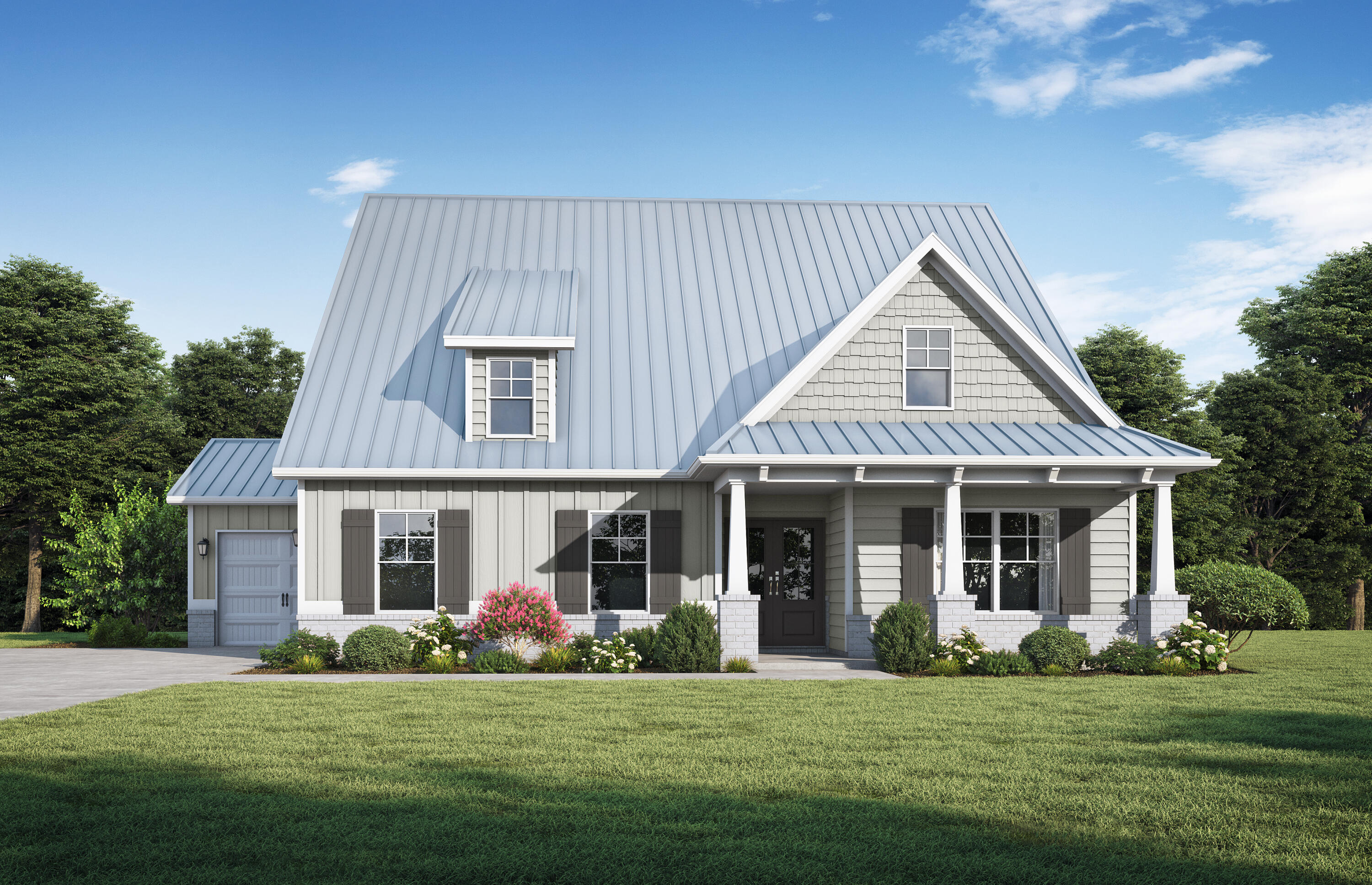 Your NEW construction home awaits! The Logan by Valor Communities will make you say, 'WOW' with its gorgeous primary bedroom on the main level and a fabulous walk-in closet. You'll love the entrance that connects the primary bedroom to the laundry room. With an extra nook for an office, wine bar, or storage, you'll appreciate the attention to detail. You'll find 2 more bedrooms and a full bath on the main and an extra large bedroom and loft on the second level. With a mahogany double front door and metal roof, the curb appeal can't be beat! Room for all the toys in your 3 car garage. Quartz and Luxury LVP included along with oak tread stairs and modern black and gold fixtures are a few of the luxurious features included. Escape the ordinary and enjoy all that Bear Creek has to offer with a community pool, pickleball, tennis, fitness center, and a second resort-style pool & 4 more pickleball courts on the way. Minutes to area beaches and state parks!