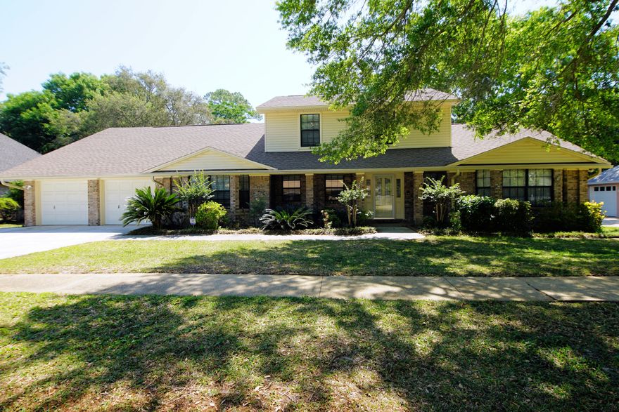 Imagine feeling like you are on vacation from the comfort of your own home! You'll find that with this upscale waterfront community without the waterfront price! THE perfect home to enjoy all of the wonderful things the Emerald Coast has to offer. Convenient to beach, Bases, shopping, schools 4 Sleepy Hollow is a large 4/2 with 25'deeded boat slip complete with newly installed boat lift (it has all the bells and whistles), enclosed heated salt water pool and hot tub, perfect floor plan with 2 living spaces, hard wood floors, large and function kitchen perfect for the chef! The Master Suite very private and downstairs with 3 bedrooms upstairs. There are so many ''extras'' like the enclosed Florida Room overlooking the pool, the extended garage with large ''shop'' area added for th