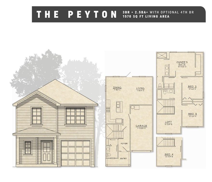 Brand new homes under construction now! As you enter the Extended Peyton floor plan there is a half bath on your left and just past that are the stairs to the second story. Through the hallway it opens up to a functional, flowing concept. The kitchen features 3cm granite, plenty of counter top and cabinet space, and an island. Your dining room and living room are laid out perfectly for entertaining with an access door to the backyard. Up the stairs you will find a large loft area, your master suite, laundry room, and two additional bedrooms with an OPTION to turn the loft into a fourth bedroom. Laminate wood flooring in main area, porcelain in wet rooms, and carpet in all bedrooms, closets, and stairs. Full landscaping including well and sprinkler system.