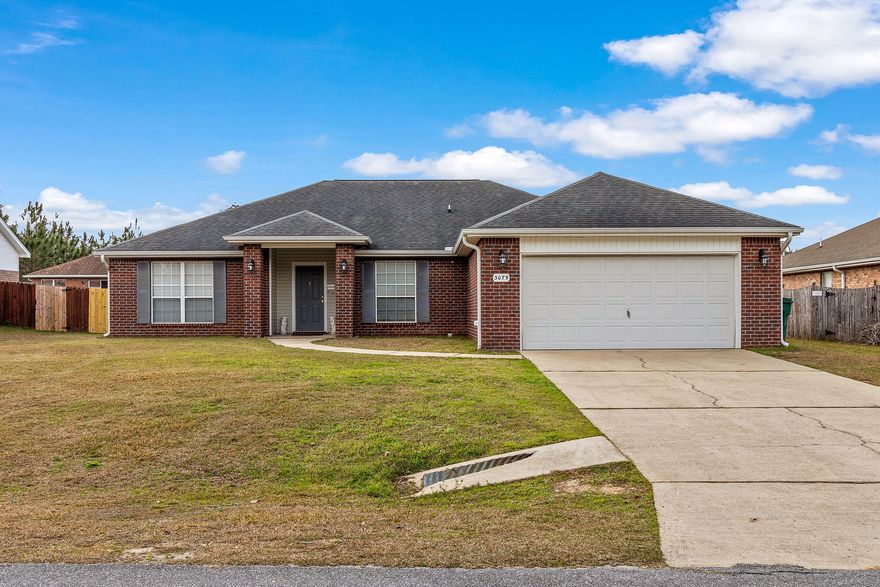 This well appointed home in Brooke Estates features a large eat in kitchen with pantry and all appliances. The living room has a vaulted ceiling, plant ledge and is open to the formal dining area. The sliding glass doors open to a large covered patio and privacy fenced back yard. The large master bedroom has two closets and  can accommodate  a king sized bed with end tables and dresser and have plenty of room to spare.The master bathroom has a separate shower, bathtub, and double sinks.The subdivision has an HOA and has a pool and tennis courts for family enjoyment (Washer and Dryer are included but not warranted)