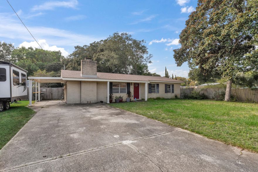 Welcome to this centrally located brick ranch style home. Fitted with a 2020 Roof, 2017 gas water heater, 2015 HVAC, and 2021 full rewire. In 2001 the garage was converted to add additional living space. This room is a great flex space with a floor to ceiling brick fireplace.Home has an assumable VA loan 3.625%Seller will contribute towards closing costs and home warranty.