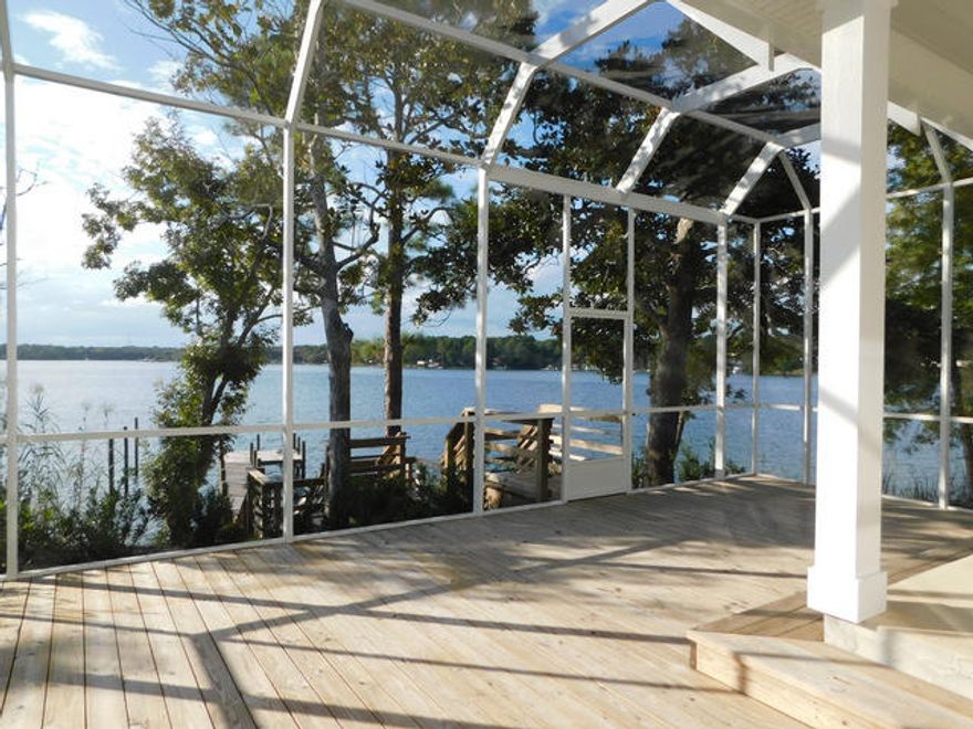 Take a look at this absolutely beautiful, waterfront home. Located on Deep water and with your own private dock, you can enjoy the sunsets in your large screened patio after a great day of boating. Inside you will find many high end touches with soft close cabinets, 8 foot interior doors and upgraded trim and casings. Tiled floors, custom lighting, top of the line appliances, granite counter tops, raised ceilings and a functional floor plan. There are 4 bedrooms/ 3 bathrooms plus an office and 2 living areas. The open and spacious floor plan is a real ''wow'' the moment you walk in the beautiful front door. There is a large screened in patio out back that is piped with natural gas for BBQ grill and great memories over looking the Bayou. Come and take a look at this great water front home