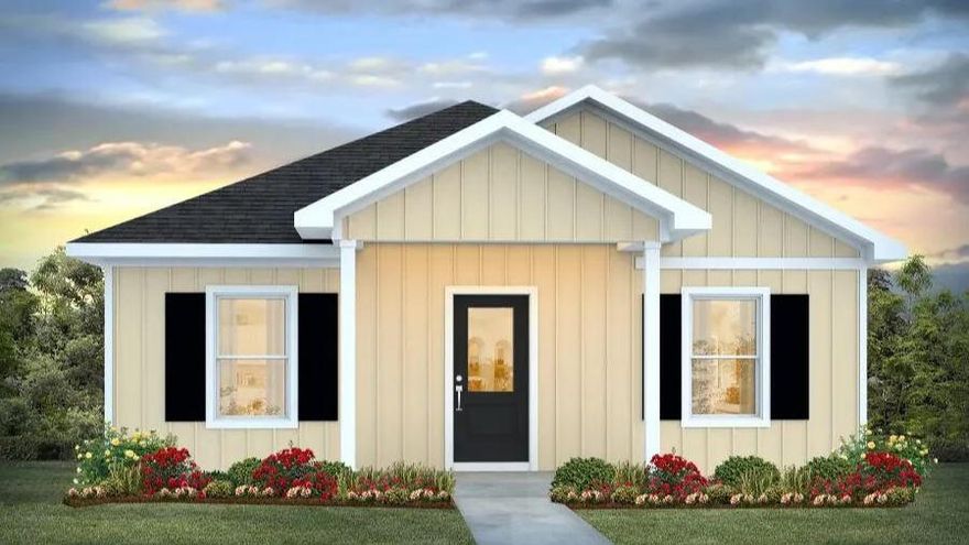 ALMOST COMPLETED AND MOVE IN READY! The Rivers Cove community offers residents: Gorgeous Community Pool, Community Center and a nice Community Playground.  The new 'CALLAWAY' floorplan is a charming Florida cottage style home with no wasted space, a desirable open design for relaxed living. 3 bedrooms and 2 bathrooms. Easy care beautiful wood-look flooring, delightful kitchen with stainless appliances, quiet dishwasher, smooth top range, built in microwave and pantry. Also included is Fabric hurricane door/window protection and a Smart Home 'Connect' system with several convenient Smart Home Devices you will enjoy.  MUST SEE.