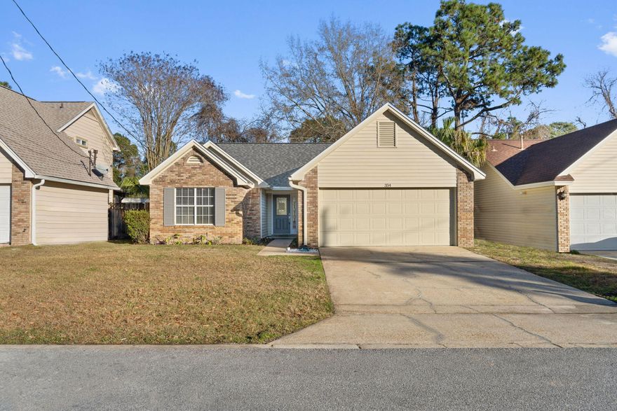 No required flood insurance. Welcome home! This freshly renovated turn key Brookwood Estates home is now ready for its new owner! Residing 5 minutes from Hurlburt's front gate and 15 minutes from Navarre Beach makes it the perfect place to call home. Throughout the whole home is brand new LVP flooring, light fixtures, and fresh paint. The kitchen features, shaker cabinets, stainless steel appliances and level 2 granite countertops. Unwind after a long day in the oversized walk in shower in the master bathroom! Brand new roof and water heater just installed. HVAC was replaced in 2021. Don't miss out on this opportunity to acquire this beautiful turn key home in West Mary Esther!