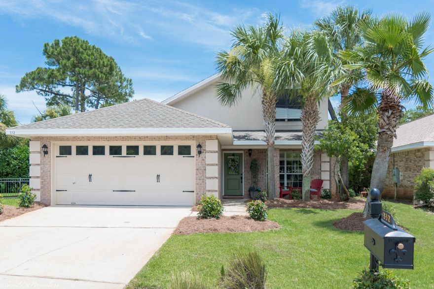 Located in the gated community of Emerald Lakes, this home sits at the end of a cul de sac and backs up to a Greenbelt, providing much desired privacy. With too many upgrades to list  this is a perfect family home. A large kitchen and adjoining dining area is tiled and spacious. The great room has vaulted ceilings and a fireplace and flows outside to a tiled, screened lanai that overlooks the preserve. The spacious and private master suite is downstairs. Upstairs, three bedrooms and a loft area provide ample space for family members. A bathroom at the center of the upstairs is convenient and oversized. The backyard features lush tropical landscaping. In the heart of Destin, Emerald Lakes features a pool, tennis courts, playground, lovely lakes and walking paths, and more. ***LOMA LETTER**