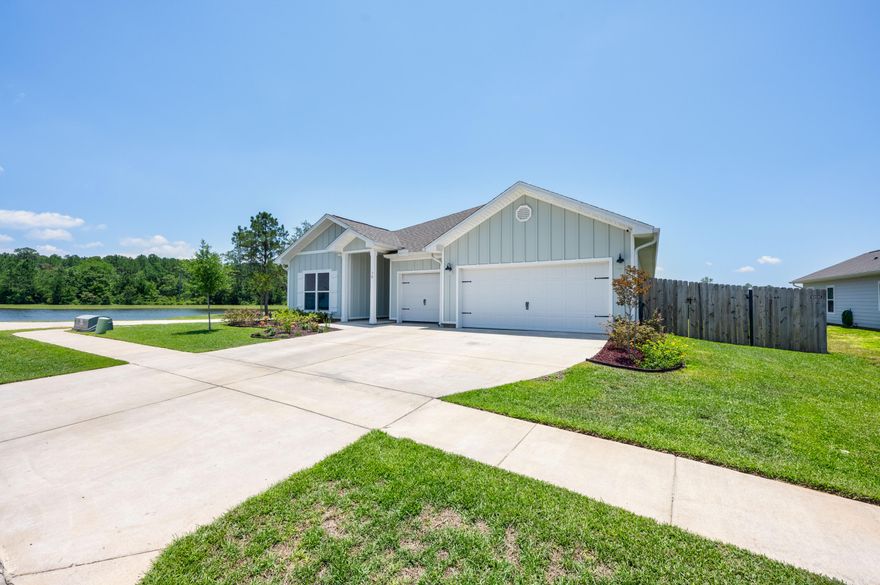 ****Seller will help Buyer's buy down their rate! Seller concession toward buyer closing costs AND a 1-year Home warranty!****Live the Coastal Dream in this Better-Than-New show stopper! This 4 Bedroom, 3.5 Bath, 3 car garage Craftsman style home is your gateway to the perfect Florida lifestyle all within easy reach of our world-renowned Santa Rosa and Scenic 30A beaches! Luxury features to include a Gourmet Kitchen with spacious island, Quartz countertops throughout, walk-in pantry, loads of cabinetry, Formal Dining AND Breakfast Area, Flex Space, Trey ceilings, Crown Molding, LVP Flooring Throughout ENTIRE home, Master soaking tub AND floor-to-ceiling tiled shower, HUGE Master walk-in closet ,large covered patio, PLUS extended brick paved patio!
