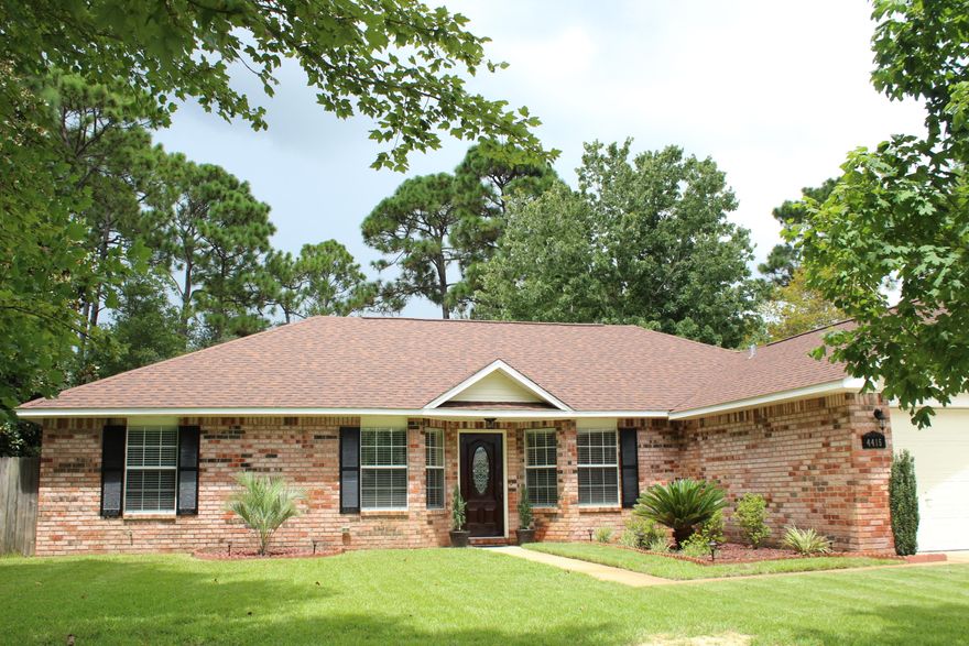 Fall in love with this newly renovated, move-in ready home in Bluewater's Raintree Estates. This 4 bdrm, 2 full bath home features a spacious master bath with his & hers closets. Beautifully updated kitchen with new tile and 3 cm granite, living room with vaulted ceiling and hand-scraped hardwood, separate formal dining, and huge heated/cooled sunroom added 2007. Brand new flooring throughout. Plenty of room to play in the large, fenced backyard. Desirable A+ schools in one of Florida's top districts. Stroll down the street to the Raintree Beach Park with fishing dock on Choctawhatchee Bay or the 7-acre community greenspace. Quick access to Mid-Bay Bridge and the gorgeous beaches of Destin. Close proximity to Eglin AFB and Duke Field. Roof replaced 2011, HVAC 2010, sprinkler pump 20