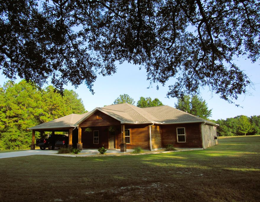 This property is under contract with a 'kick-out' clause.  Your peaceful oasis awaits you! Built 2021, privacy with serene setting of 3.27 acres.  Gunite ozone pool, open living, office/den, large kitchen: Commercial grade Z-line dual fuel convection range, stainless steel appliances, beautiful granite countertops, custom maple cabinets, huge pantry, split bedrooms, large master suite: walk-in shower, dual vanities, large lanai overlooking pool & country setting.  Whole house vacuum, attention to detail throughout, and so much more.  Seller will consider closing cost concession that can be used for a buy-down of rate, with acceptable offer. Buyer to verify all deemed important information.