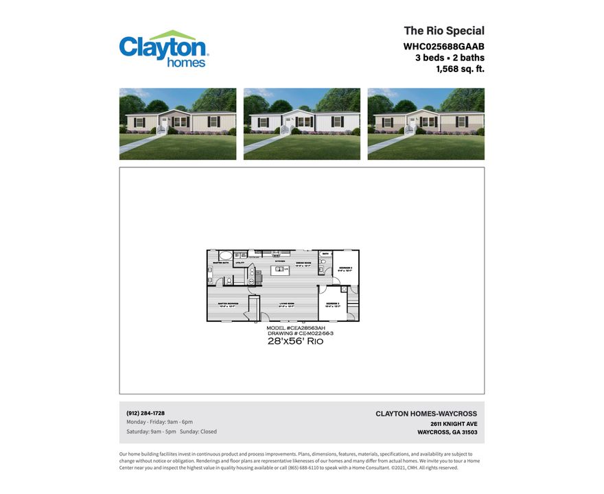 Brand new Clayton home on .46 of an acre!!!