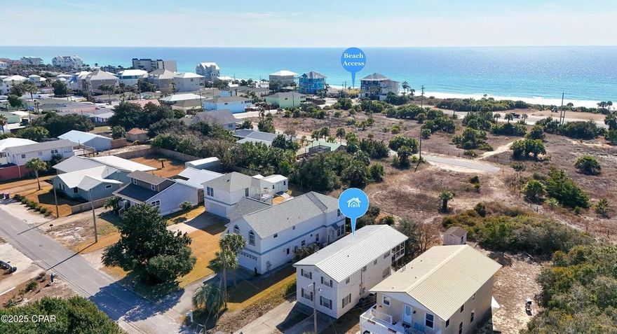 CURRENTLY UNDER CONTRACT, THERE IS ALSO A KICK OUT CLAUSE ON THIS PROPERTYCOASTAL INVESTMENT OPPORTUNITY!! Steps from the Gulf!! Welcome to 22123 Bataan Ave, a rare find just steps to the Gulf! Offering second-story water views & located on a quiet dead-end street, this home presents endless possibilities! This is 100% investment property/ fixer upper! Currently listed as a single-family home, it's designed as a duplex, (and grandfathered in as a duplex as long as you don't change the footprint of the home!) making it ideal for rental income or multi-generational living! Whether you choose to convert it into a true single-family home or complete the duplex setup, this property provides incredible flexibility and investment potential! With the Gulf views, a  rare coastal opportunity you won't want to miss!