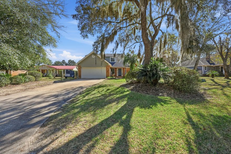 Welcome to your Florida dream home in the highly sought-after Indian Shores neighborhood of Valparaiso--a beautifully maintained 4-bedroom, 2.5-bath PRIVATE POOL home sitting on a spacious 1/3 acre lot, tucked away on a cul-de-sac just outside the Eglin AFB Valparaiso Gate!From the moment you step inside, you'll feel how thoughtfully cared for this home has been. The heart of the home is the newly remodeled chef's kitchen, featuring solid oak cabinetry, elegant crown molding, stainless steel appliances, a dual fuel oven, quartzite countertops, and a stunning artistic backsplash. Enjoy meals in the cozy breakfast nook with bay windows, or host gatherings in the formal dining room.The living room is warm and inviting with vaulted ceilings, a beautiful gas fireplace, and gorgeous hand-scraped real walnut wood flooringa true statement feature.
The primary suite is conveniently located on the first floor, offering a spacious retreat with double vanities, one walk-in closet, a separate shower, and a relaxing soaking tub. Step right out from the primary suite into the remodeled sunroom, now enhanced with a bar-style countertop and library shelving, creating the perfect space for entertaining, relaxing, or enjoying peaceful views of the backyard.
Outside is where this home truly shinesunwind in your screened-in 18x36 heated pool, all set within a privacy fenced backyard, making it ideal for gatherings, quiet evenings, or soaking up the Florida lifestyle. The pool pump was replaced in 2023, and the yard offers additional side space perfect for entertaining, gardening, and more. Plus, the left side of the home offers ample space for trailer parking.
Upstairs, you'll find three full bedrooms and a beautifully renovated full bathroom, along with an updated half bath downstairs, giving this home both functionality and comfort.

Notable upgrades include:

2024 Kitchen Renovation
2024 Half-bath Renovation
2024 Upstairs Bathroom Renovation
2024 Interior Paint
2024 Pool Heater
2024 New Lanai Screens
2023 Pool Pump
2022 Roof
2022 Gas Hot Water Heater
2015 Double Pane Windows
2014 Garage Door
2010 HVAC

And for outdoor loversthis location is hard to beat. Enjoy easy access to the water with Lincoln Park boat launch less than a mile away, plus a neighborhood waterfront park with dock access (Chatot Park) within walking distance.
Just minutes to everything you love about Niceville, and only about a 15-minute drive to area beaches, shopping, and dining, this home offers the perfect blend of convenience, lifestyle, and coastal living.
If you are looking for a perfect place to call home, call to schedule your appointment today!