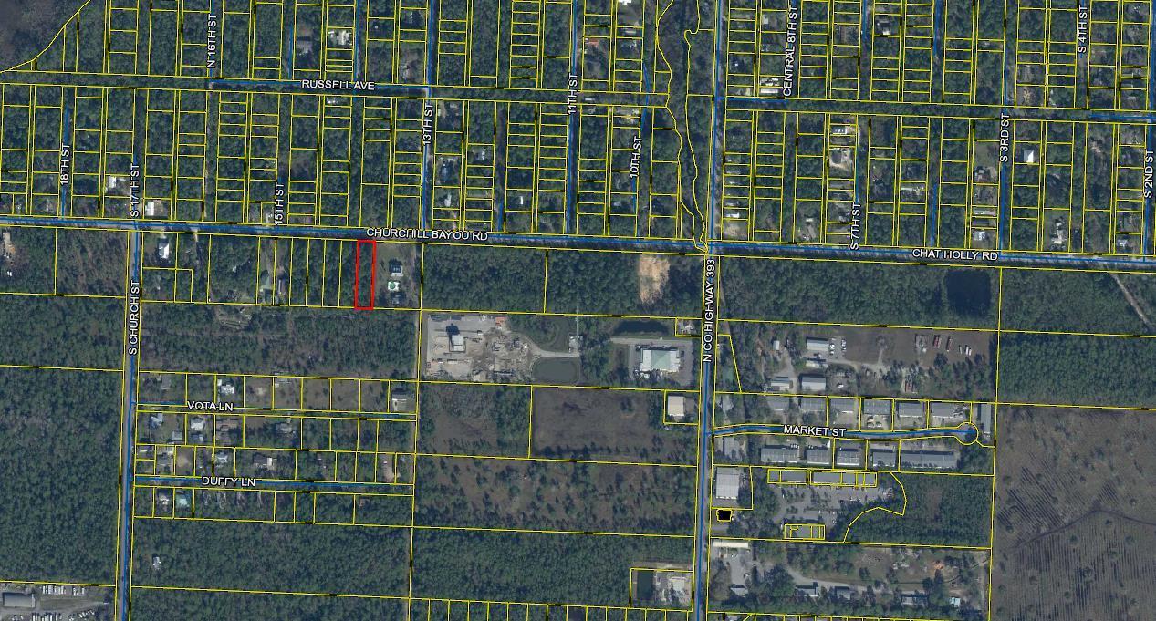 A nice half acre of land with no HOA or restrictions at a great price. Lot is on Churchill Bayou Rd which does have water and sewer on it just pay the tap fee. Drive by and check it out. Lots of new building in the area.