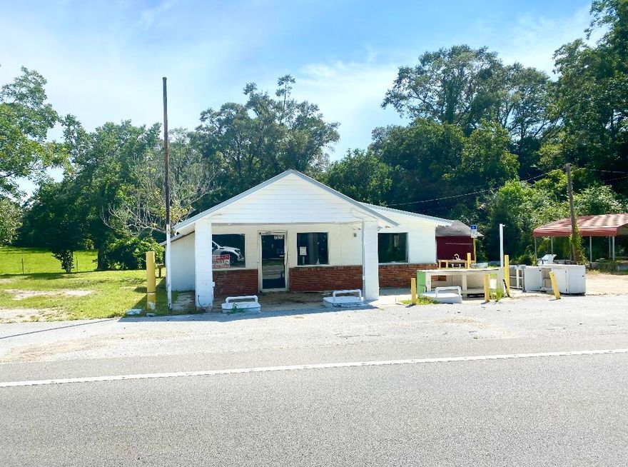 Great commercial location for a small business in the country.   1120 sf block building that has been updated in the last five years.