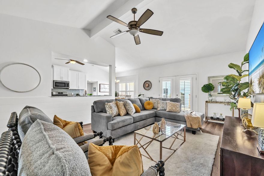 Far from a beach cottage, this spectacular home offers sophisticated elegance blended with beautiful coastal appeal, located in the heart of Crystal Beach. Walking distance to the beach, shopping, and restaurants, this prime location is perfect for anyone seeking a lifestyle of comfort and luxury.Inside, you'll find a thoughtfully designed layout featuring high-end finishes and modern touches throughout. The spacious living areas are flooded with natural light, complemented by stylish detailing and contemporary flooring. The  kitchen boasts granite countertops, stainless steel appliances, and custom cabinetry, making it ideal for entertaining and everyday living.The master suite is a true sanctuary, featuring a luxurious ensuite bathroom and a generous walk-in closet.  Additional highlights include a 2019 metal roof, energy-efficient systems, and a beautifully landscaped yard perfect for outdoor gatherings or relaxing evenings. This home is a perfect residence, 2nd home or short/long term rental income producer! Office has it's own ensuite and can be converted to a 4th bedroom. The home has been professionally staged and the furniture does not convey in the sale.