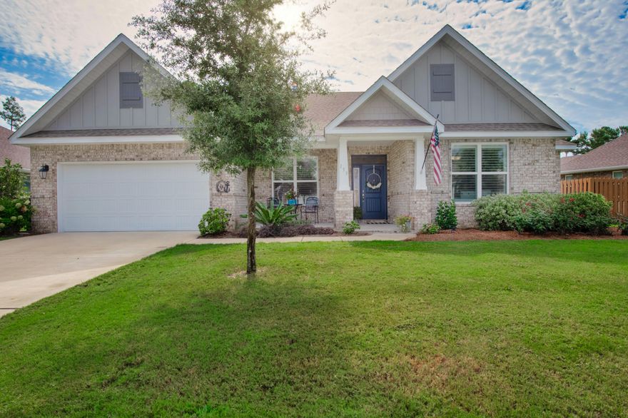 *ASSUMABLE LOAN AT 2.75%!* Welcome to your dream home in the highly coveted Hammock Bay community! This spacious and beautifully appointed 4-bedroom, 3-bathroom house offers the perfect blend of elegance and comfort.With 2,646 square feet of living space on an oversized lot, you'll have room to spread out and enjoy the large backyard, complete with a 600 square foot custom covered patio. Inside, the home boasts quartz countertops, LVP flooring in common and wet areas, elegant shiplap features and plantation shutters throughout. The open-concept living area features vaulted ceilings, creating a bright and airy atmosphere. There is a spacious dining room for the entire family to eat. The versatility of the office/den room allows for easy conversion into an additional bedroom.